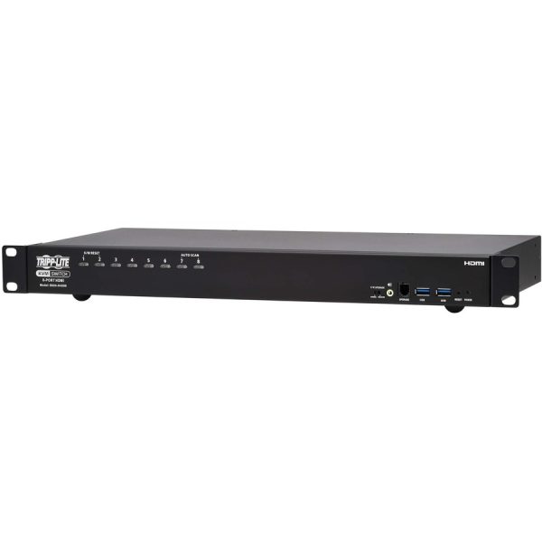 Eaton Tripp Lite Series 8-Port 4K HDMI/USB KVM Switch - 4K 60 Hz Video/Audio, USB Peripheral Sharing, 1U Rack-Mount, TAA - Image 9