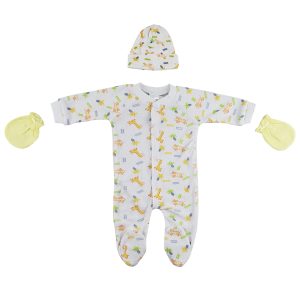 Sleep-n-play, Cap And Mittens - 3 Pc Set Cs_0031