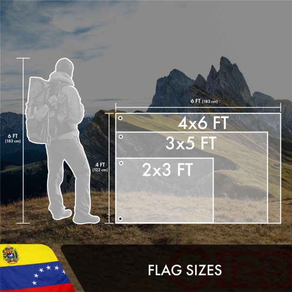 G128 2 Pack: Venezuela 7 Stars Venezuelan Flag | 4x6 Ft | Double ToughWeave Series Double Sided Embroidered 210D Polyester | Country Flag, Embroidered Design, Brass Grommets, Heavy Duty, 2-ply - Image 7