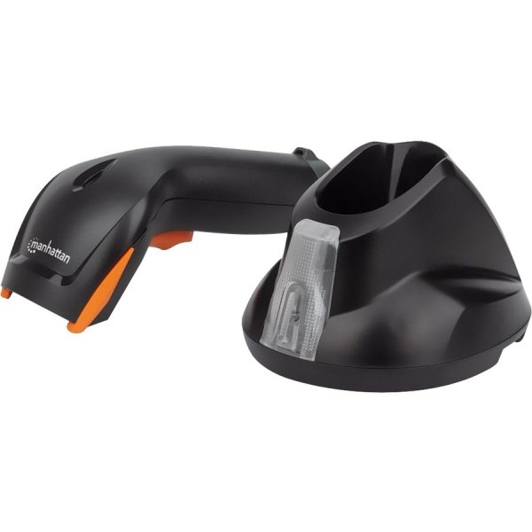 Manhattan Wireless 2D Handheld Barcode Scanner, 250mm Scan Depth, up to 80m effective range (line of sight), Max Ambient Light 100,000 lux (sunlight), Black, Three Year Warranty, Box - Image 3