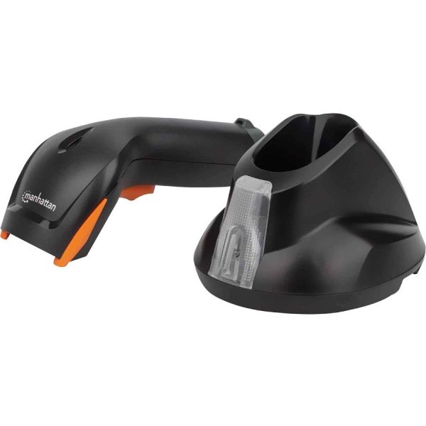 Manhattan Wireless 2D Handheld Barcode Scanner, 250mm Scan Depth, up to 80m effective range (line of sight), Max Ambient Light 100,000 lux (sunlight), Black, Three Year Warranty, Box - Image 5