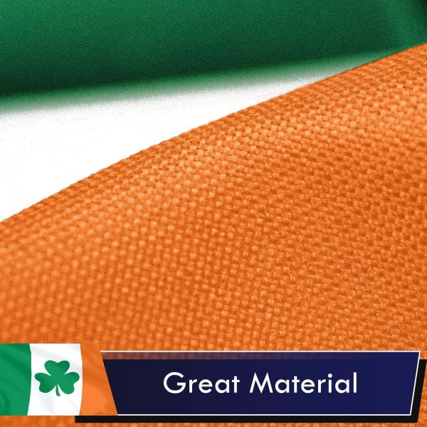 Ireland SHAMROCK Irish Flag 3x5 Ft 2-Pack Printed Polyester By G128 - Image 4