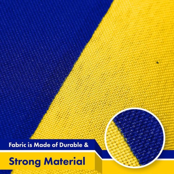 G128 3 Pack: Bosnia and Herzegovina Flag | 3x5 Ft | LiteWeave Pro Series Printed 150D Polyester | Country Flag, Vibrant Colors, Brass Grommets, Thicker and More Durable Than 100D 75D Poly - Image 4