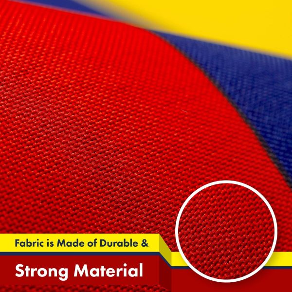 G128 10 Pack: Venezuela Venezuelan Flag | 3x5 Ft | Printed 150D Polyester - Indoor/Outdoor, Vibrant Colors, Brass Grommets, Quality Polyester, Much Thicker More Durable Than 100D 75D Polyester - Image 4