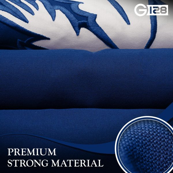 G128 2 Pack: South Carolina SC State Flag | 1x1.5 Ft | StormFlyer Series Embroidered 220GSM Spun Polyester | Embroidered Design, Indoor/Outdoor, Brass Grommets, Heavy Duty, All Weather - Image 6