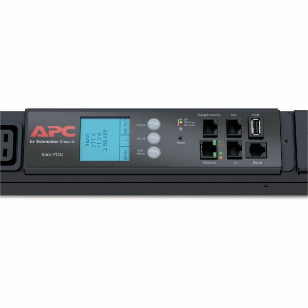 APC by Schneider Electric Rack PDU 2G, Metered, ZeroU, 17.3kW, 240V, (30) C13 & (12) C19 - Image 2