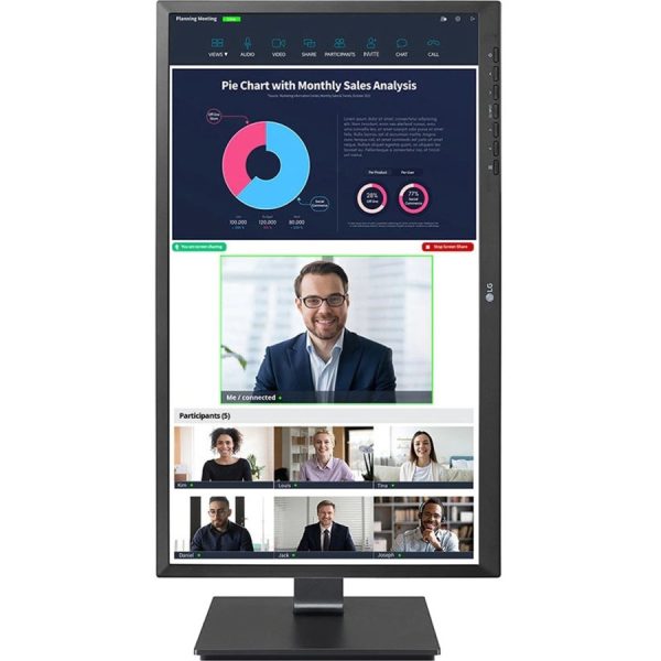 LG 24BP750C-B 24" Class Webcam Full HD LCD Monitor - 16:9 - Black - Image 10
