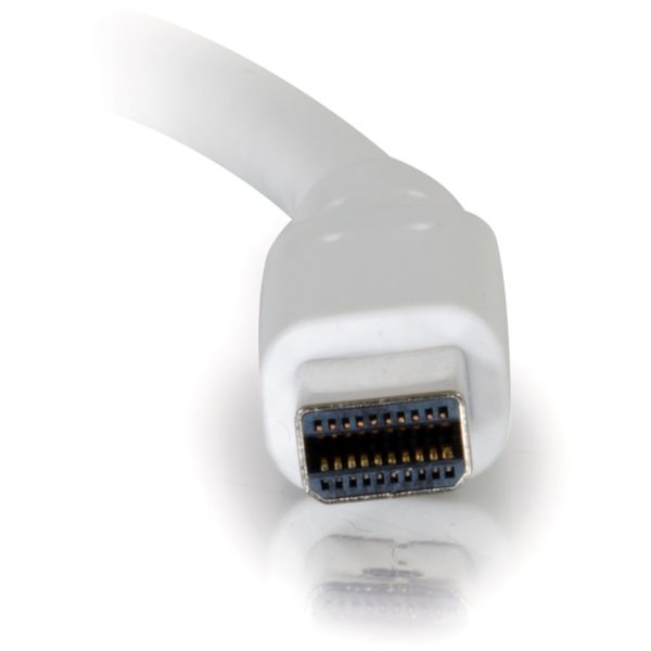 C2G 6ft Mini DisplayPort Extension Cable M/F - White - Image 4