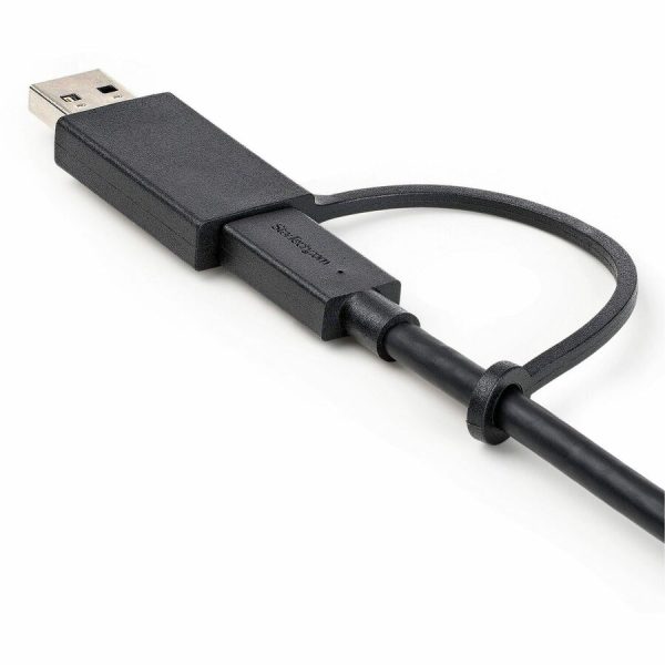 StarTech.com 3ft/1m USB-C Cable with USB-A Adapter Dongle, USB-C to C (10Gbps/PD), USB-A to C (5Gbps), 2-in-1 USB C Cable for Hybrid Dock - Image 5