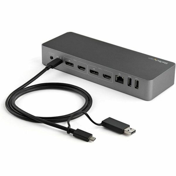 StarTech.com 3ft/1m USB-C Cable with USB-A Adapter Dongle, USB-C to C (10Gbps/PD), USB-A to C (5Gbps), 2-in-1 USB C Cable for Hybrid Dock - Image 9