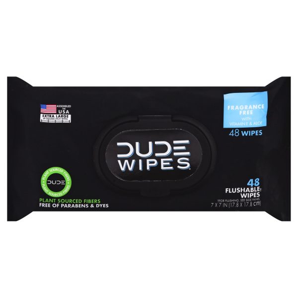 Dude Wipes - Wipes Dispenser Pack - Case of 8 - 48 Count - Image 2