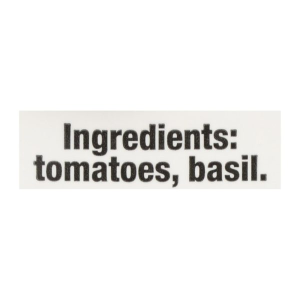 Pomi Tomatoes - Tomatoes Crshd With Basil - Case of 12-13.8 OZ - Image 2
