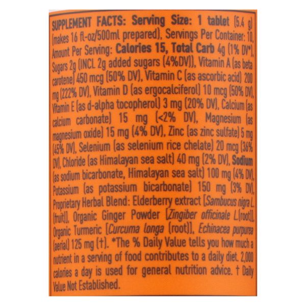 Nuun Hydration - Drink Tab Immun Orange Ctrs - Case of 8 - 10 TAB - Image 2