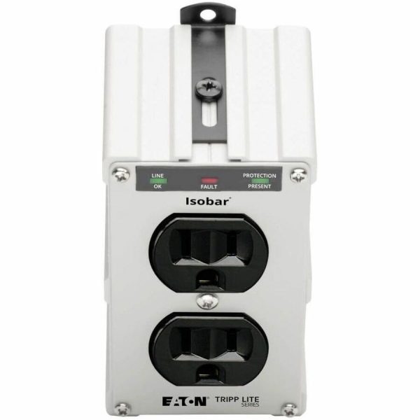Eaton Tripp Lite Series Isobar 2-Outlet Surge Protector, Direct Plug-In, 1410 Joules, Diagnostic LEDs, Metal Housing - Image 6