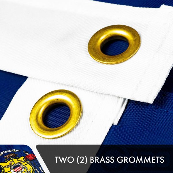 Wisconsin WI State Flag 3x5 Ft 10-Pack Double-sided Embroidered Polyester By G128 - Image 3