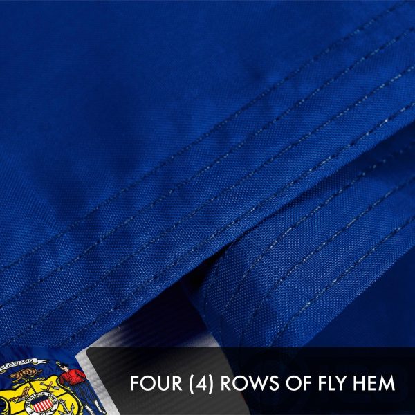 Wisconsin WI State Flag 3x5 Ft 10-Pack Double-sided Embroidered Polyester By G128 - Image 5