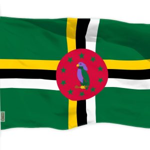 G128 Dominica Dominican Flag | 3x5 Ft | LiteWeave Pro Series Printed 150D Polyester | Country Flag, Indoor/Outdoor, Vibrant Colors, Brass Grommets, Thicker and More Durable Than 100D 75D Polyester