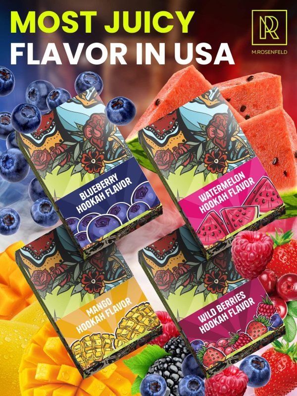 Hookah Shisha Flavors Set   3 x 1.75 oz (50 g) Shisha Molasses Hookah Flavors for your Hookah Bowl (Blueberry   Watermelon   Mango) Pack of 3   Try these Hookah Flavors with your lovest Hookah Set - Image 5