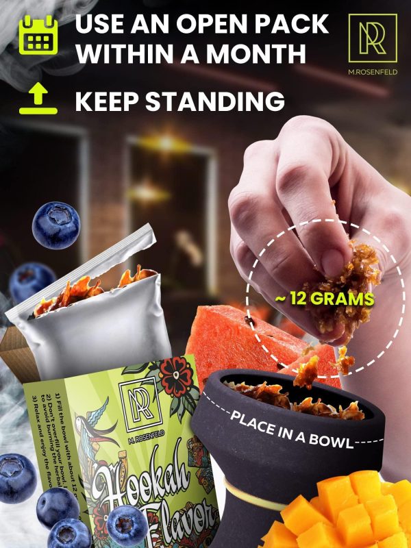 Hookah Shisha Flavors Set   3 x 1.75 oz (50 g) Shisha Molasses Hookah Flavors for your Hookah Bowl (Blueberry   Watermelon   Mango) Pack of 3   Try these Hookah Flavors with your lovest Hookah Set - Image 6