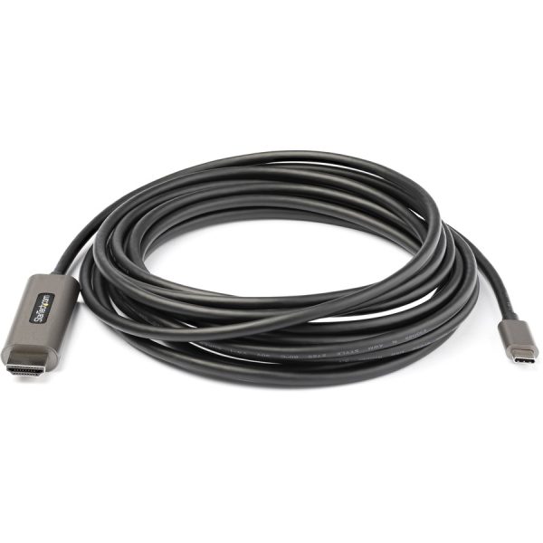 StarTech.com 16ft (5m) USB C to HDMI Cable 4K 60Hz with HDR10, Ultra HD USB Type-C to HDMI 2.0b Video Adapter Cable, DP 1.4 Alt Mode HBR3 - Image 5