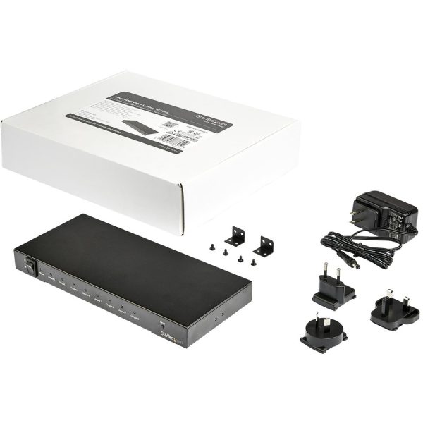 StarTech.com 8-Port 4K 60Hz HDMI Splitter - HDR Support - HDMI 2.0 Splitter - 7.1 Surround Sound Audio - Image 2
