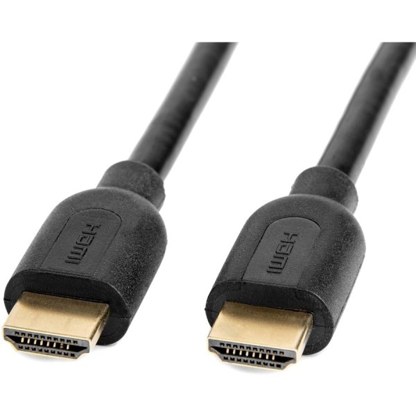 Rocstor Premium 1ft High Speed HDMI (M/M) Cable with Ethernet - Cable Length: 1ft - HDMI for Audio/Video Device - 1.28 GB/s - 1 ft - 1 x HDMI Male Digital Audio/Video - 1 x HDMI Male Digital Audio/Video - Gold Plated Connector - Black ETHERNET CABLE BLACK - Image 3