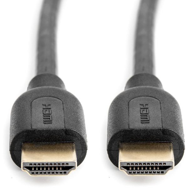 Rocstor Premium 1ft High Speed HDMI (M/M) Cable with Ethernet - Cable Length: 1ft - HDMI for Audio/Video Device - 1.28 GB/s - 1 ft - 1 x HDMI Male Digital Audio/Video - 1 x HDMI Male Digital Audio/Video - Gold Plated Connector - Black ETHERNET CABLE BLACK - Image 4
