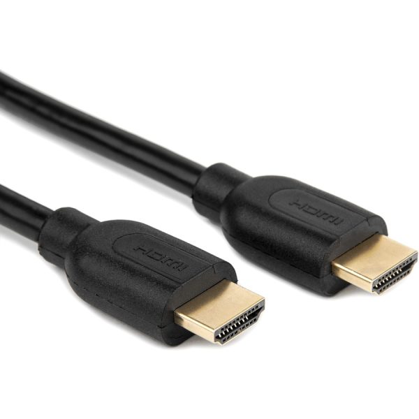 Rocstor Premium 1ft High Speed HDMI (M/M) Cable with Ethernet - Cable Length: 1ft - HDMI for Audio/Video Device - 1.28 GB/s - 1 ft - 1 x HDMI Male Digital Audio/Video - 1 x HDMI Male Digital Audio/Video - Gold Plated Connector - Black ETHERNET CABLE BLACK - Image 5