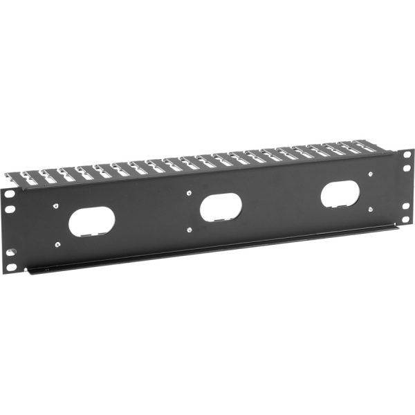 Black Box Horizontal IT Rackmount Cable Manager - 2U, 19" , Single-Sided, Black - Image 3