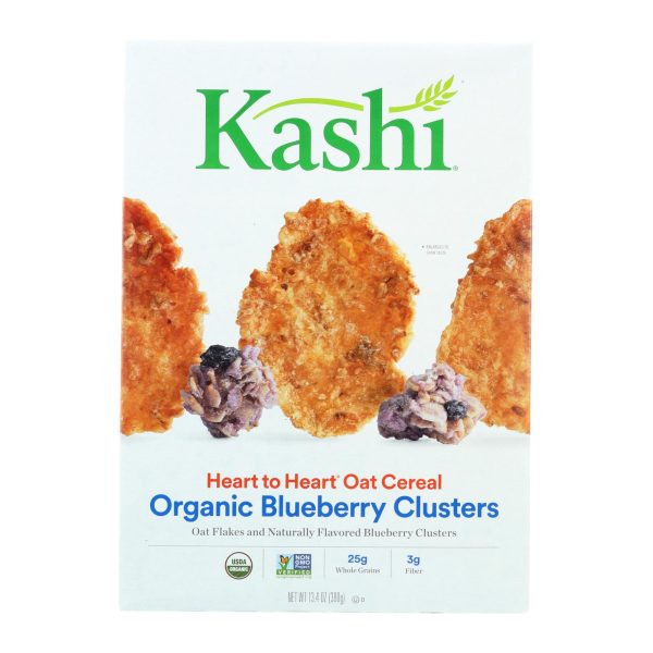 Kashi Heart To Heart Oat Flakes and Blueberry Clusters - Case of 10 - 13.4 oz. - Image 2