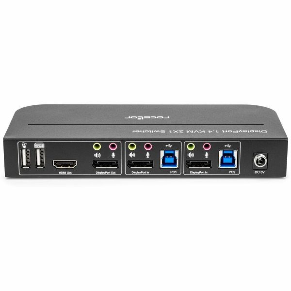Rocstor Solid KVM SK05 DisplayPort 1.4 and USB 3.0 2�1 KVM Switch - Image 3