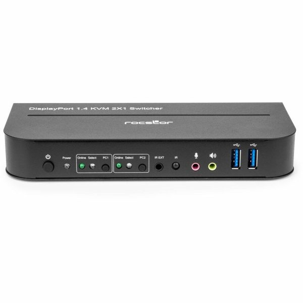 Rocstor Solid KVM SK05 DisplayPort 1.4 and USB 3.0 2�1 KVM Switch - Image 4