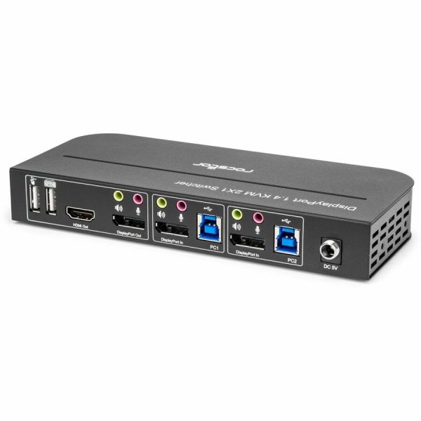 Rocstor Solid KVM SK05 DisplayPort 1.4 and USB 3.0 2�1 KVM Switch - Image 5