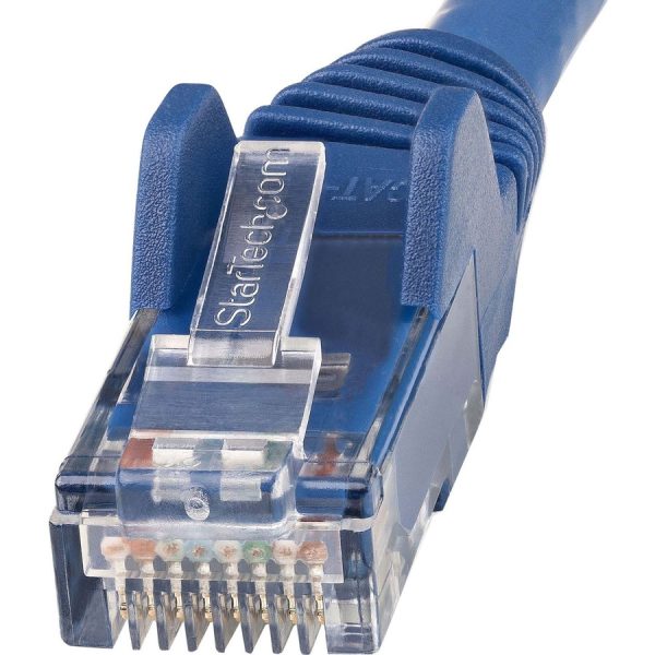 StarTech.com 6ft (1.8m) CAT6 Ethernet Cable, LSZH (Low Smoke Zero Halogen) 10 GbE Snagless 100W PoE UTP RJ45 Blue Network Patch Cord, ETL - Image 2