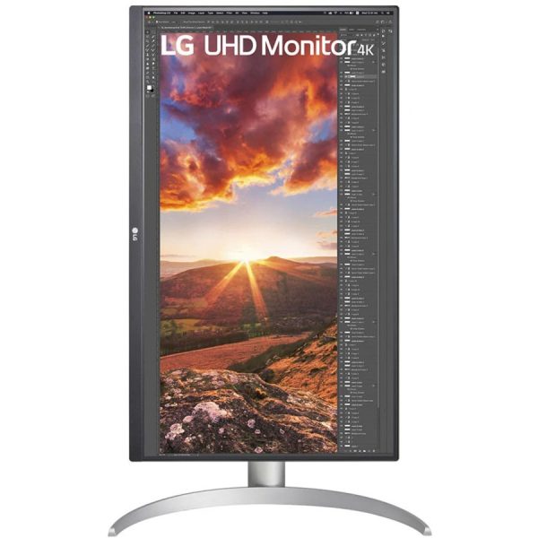 LG 27BP85UN-W 27" Class 4K UHD Gaming LCD Monitor - 16:9 - Silver, Black, White - Image 8
