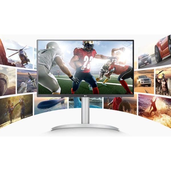 LG 27BP85UN-W 27" Class 4K UHD Gaming LCD Monitor - 16:9 - Silver, Black, White - Image 9