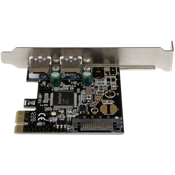 StarTech.com 2 Port PCI Express PCIe SuperSpeed USB 3.0 Controller Card w/ SATA Power - 5Gbps - Image 4