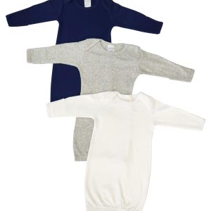 Unisex Newborn Baby 3 Piece Gown Set Nc_0880