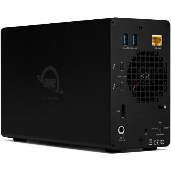 OWC 32TB Gemini Thunderbolt (40Gb/s) Dock And Dual-Drive HDD RAID External Storage Solution - Image 2