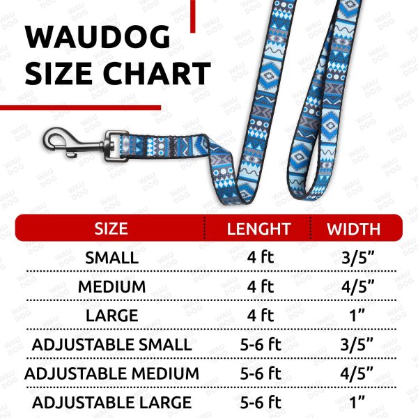 WAUDOG Nylon Dog Leash for Small Dogs and Medium Dogs 4 Ft   Strong Dog Leash for Large Dogs   Heavy Duty Dog Leashes for Large Breed Dogs & Puppy Leash for Small Boy & Girl Dogs - Image 3