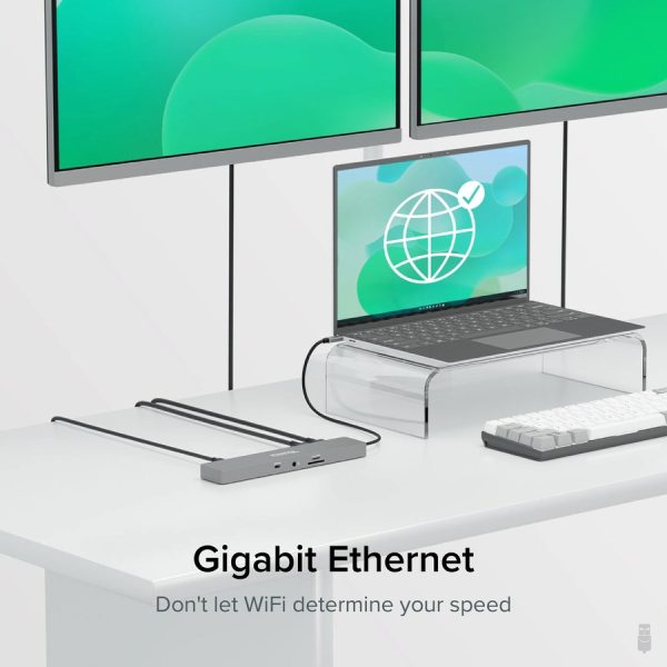 Plugable 11-in-1 USB-C Hub 100W USB-C Pass-through, Laptop Docking Station Dual Monitor with 4K 60Hz HDMI - Image 6
