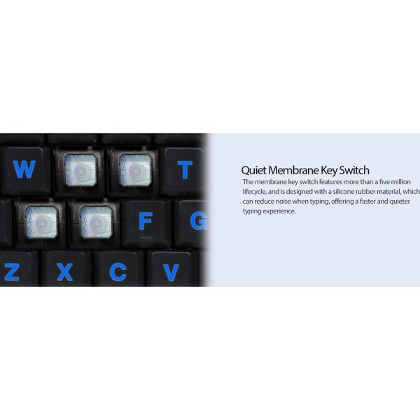 Adesso 3-Color Illuminated Mini Keyboard - Image 9