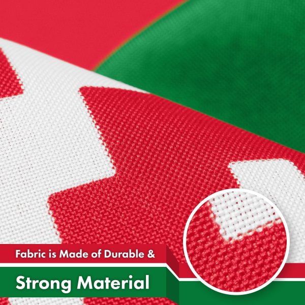 G128 10 Pack: Belarus Belarusian Flag | 3x5 Ft | LiteWeave Pro Series Printed 150D Polyester | Country Flag, Indoor/Outdoor, Vibrant Colors, Brass Grommets, Thicker and More Durable Than 100D 75D Poly - Image 4