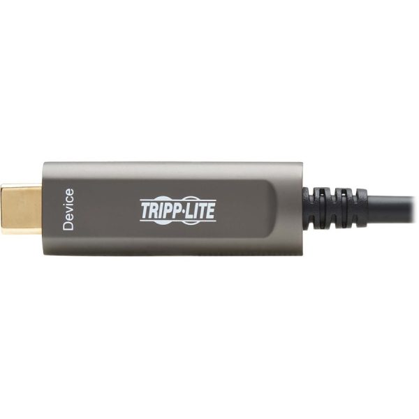 Eaton Tripp Lite Series USB-A to USB-C AOC Cable (M/M) - USB 3.2 Gen 2 (10Gbps) Plenum-Rated Fiber Active Optical - Data Only, Backward Compatible, Black, 15 m (49 ft.) - Image 7
