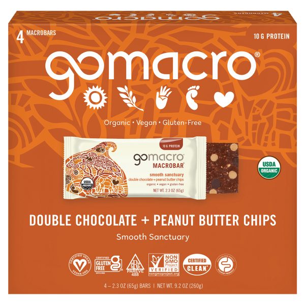 Gomacro - Bar Double Chocolate Peanut Butter - Case of 7-4/2.3 OZ - Image 2