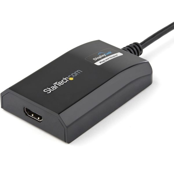 StarTech.com USB 3.0 to HDMI Adapter, DisplayLink Certified, 1920x1200, USB-A to HDMI Display Adapter, External Graphics Card for Mac/PC - Image 2