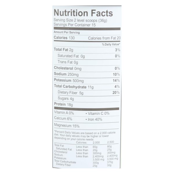 Aloha Inc - Prot Pwdr Plant Choco - 1 Each-1.22 LB - Image 2