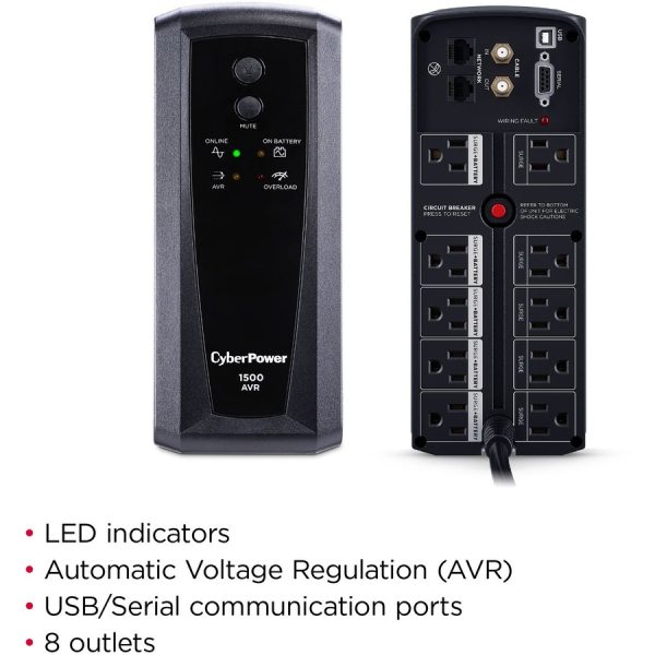 CyberPower CP1500AVRT AVR UPS Systems - Image 2