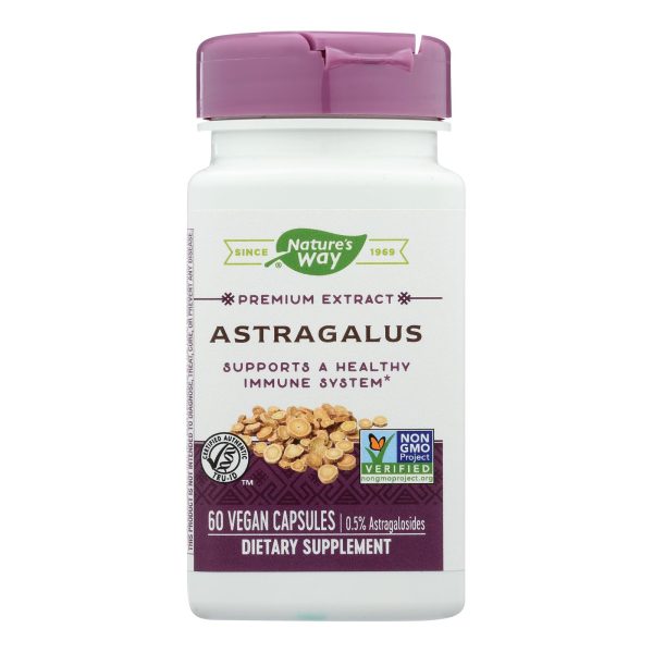Nature's Way - Standardized Astragalus Root - 60 Vegetarian Capsules - Image 2