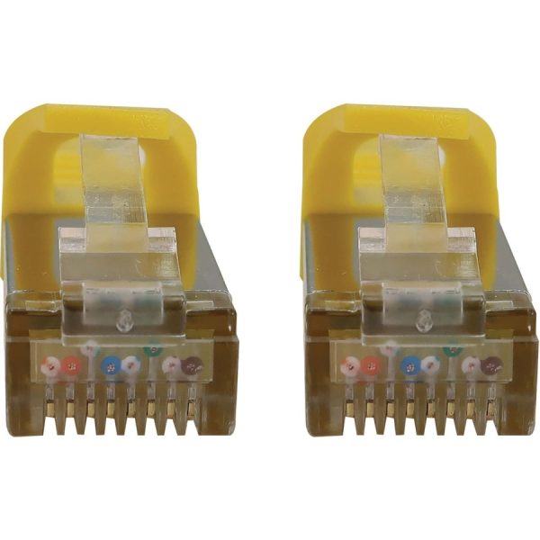 Eaton Tripp Lite Series Cat6a 10G Snagless Shielded Slim STP Ethernet Cable (RJ45 M/M), PoE, Yellow, 3 ft. (0.9 m) - Image 3
